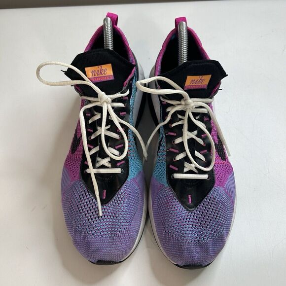 Nike Air Max Flyknit Racer Sneakers Pink Black Blue Women's Size 10 FD0822-500 - Picture 6 of 9
